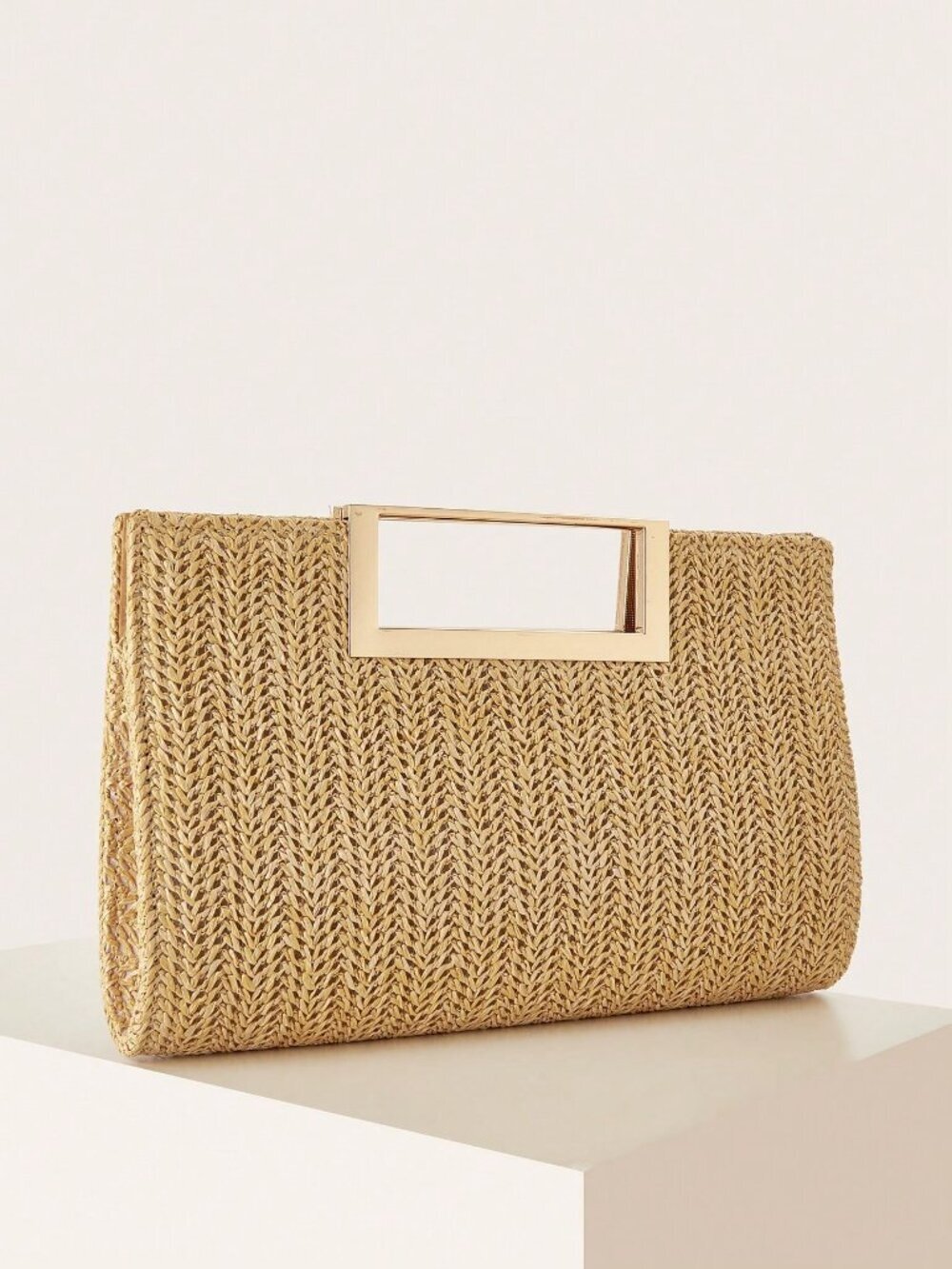Khaki Vacation Women's Woven purse with strap - Picture 5 of 9